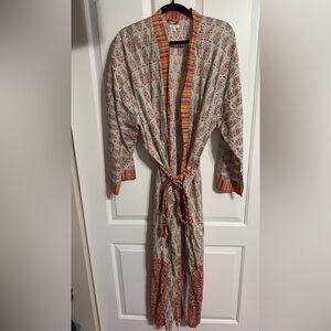 Liberty Colorful Patterned Robe with Belt Size M/L …Excellent condition